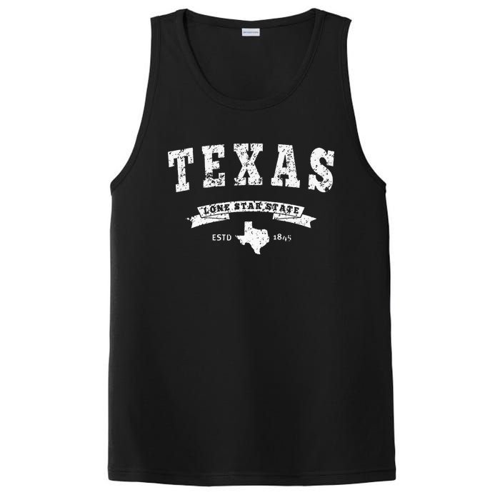 Texas Hoodie Vintage Texas Swea Retro Design TX PosiCharge Competitor Tank