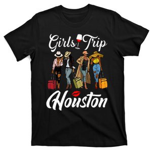 Trip Houston Vacation Weekend Funny Black Women Queen T-Shirt