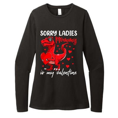 Tgiftrex Heart Valentines Day Gift Dinosaur Gift Womens CVC Long Sleeve Shirt