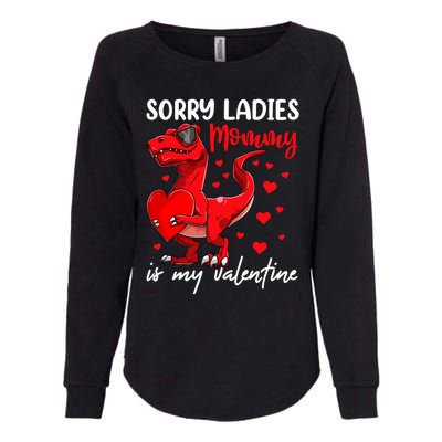 Tgiftrex Heart Valentines Day Gift Dinosaur Gift Womens California Wash Sweatshirt