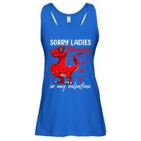 Tgiftrex Heart Valentines Day Gift Dinosaur Gift Ladies Essential Flowy Tank