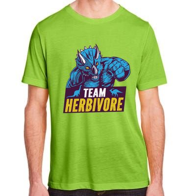 Team Herbivore Vegan Dinosaur Vegetarians And Vegans Gift Adult ChromaSoft Performance T-Shirt