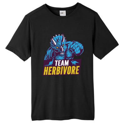 Team Herbivore Vegan Dinosaur Vegetarians And Vegans Gift Tall Fusion ChromaSoft Performance T-Shirt