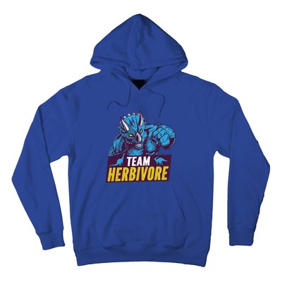 Team Herbivore Vegan Dinosaur Vegetarians And Vegans Gift Hoodie