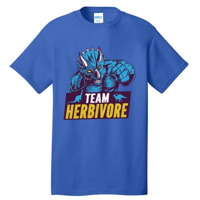 Team Herbivore Vegan Dinosaur Vegetarians And Vegans Gift Tall T-Shirt