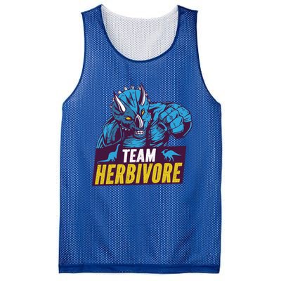 Team Herbivore Vegan Dinosaur Vegetarians And Vegans Gift Mesh Reversible Basketball Jersey Tank