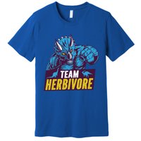 Team Herbivore Vegan Dinosaur Vegetarians And Vegans Gift Premium T-Shirt