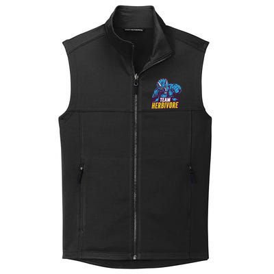 Team Herbivore Vegan Dinosaur Vegetarians And Vegans Gift Collective Smooth Fleece Vest