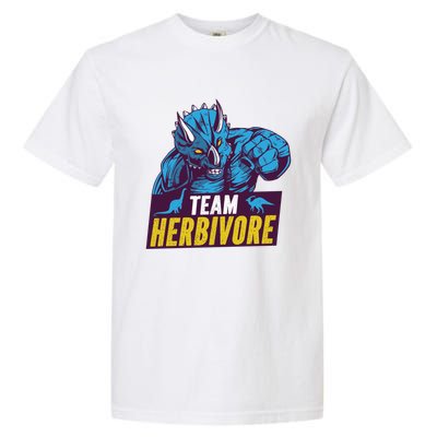 Team Herbivore Vegan Dinosaur Vegetarians And Vegans Gift Garment-Dyed Heavyweight T-Shirt