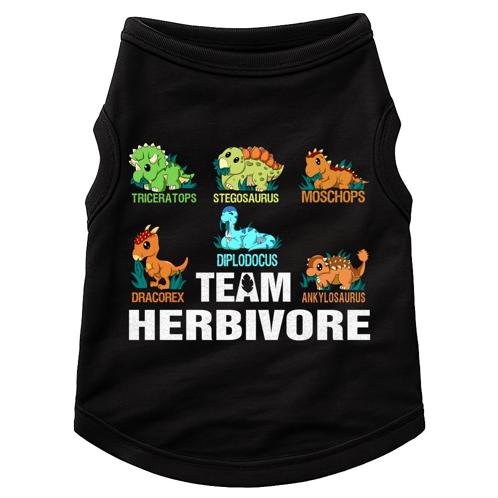 Team Herbivores Veganism Herbivore Dinosaur Gift Doggie Tank