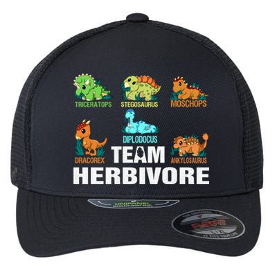 Team Herbivores Veganism Herbivore Dinosaur Gift Flexfit Unipanel Trucker Cap