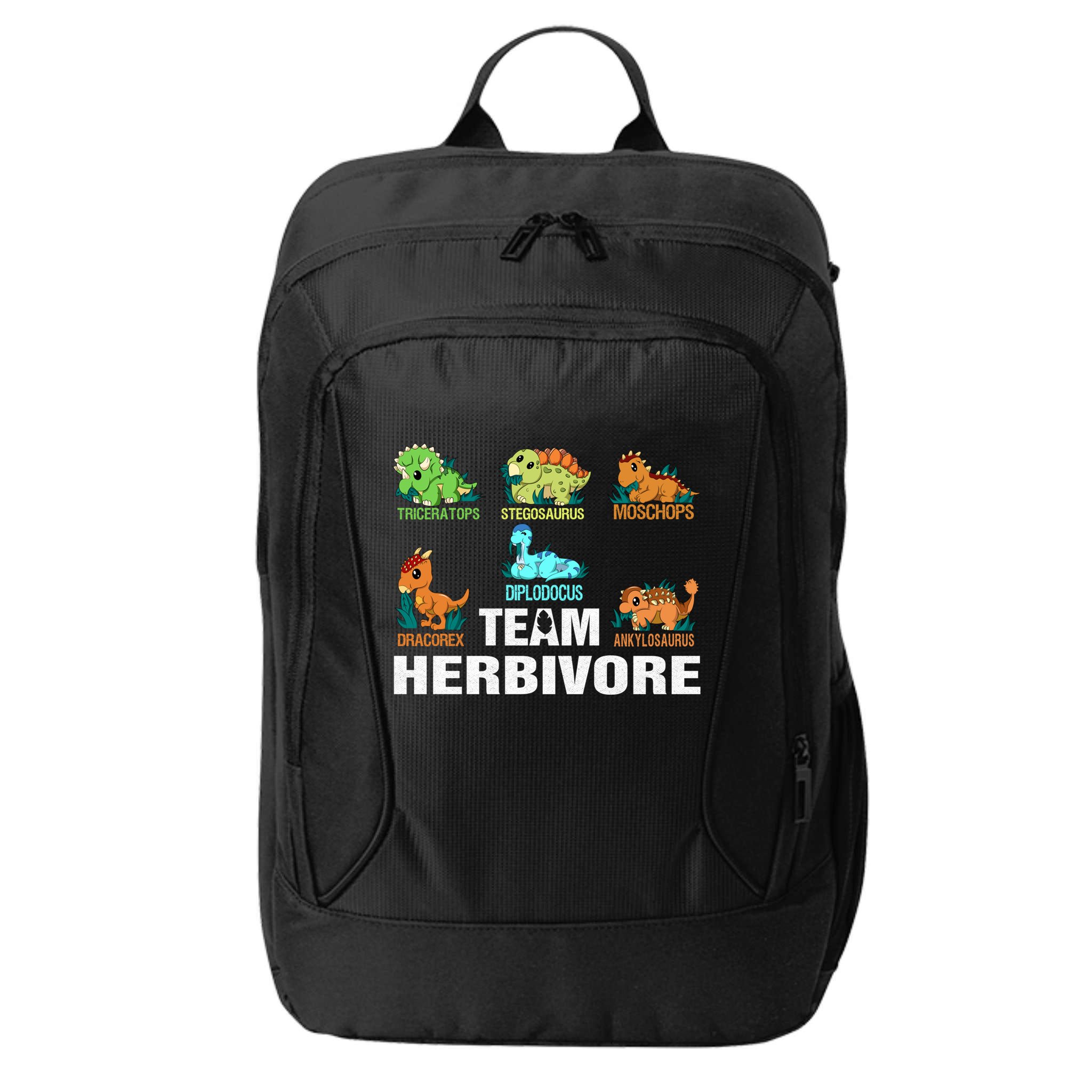Team Herbivores Veganism Herbivore Dinosaur Gift City Backpack