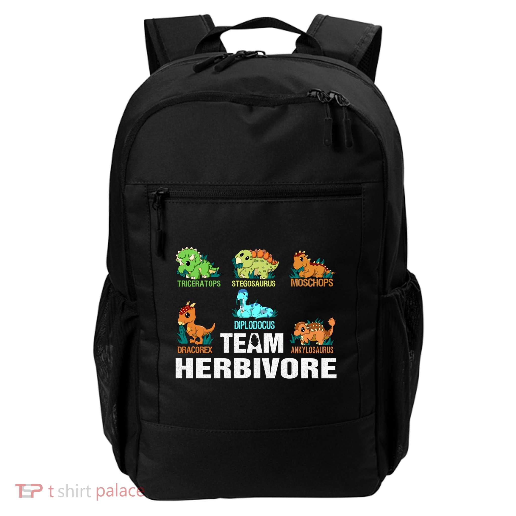 Team Herbivores Veganism Herbivore Dinosaur Gift Backpack