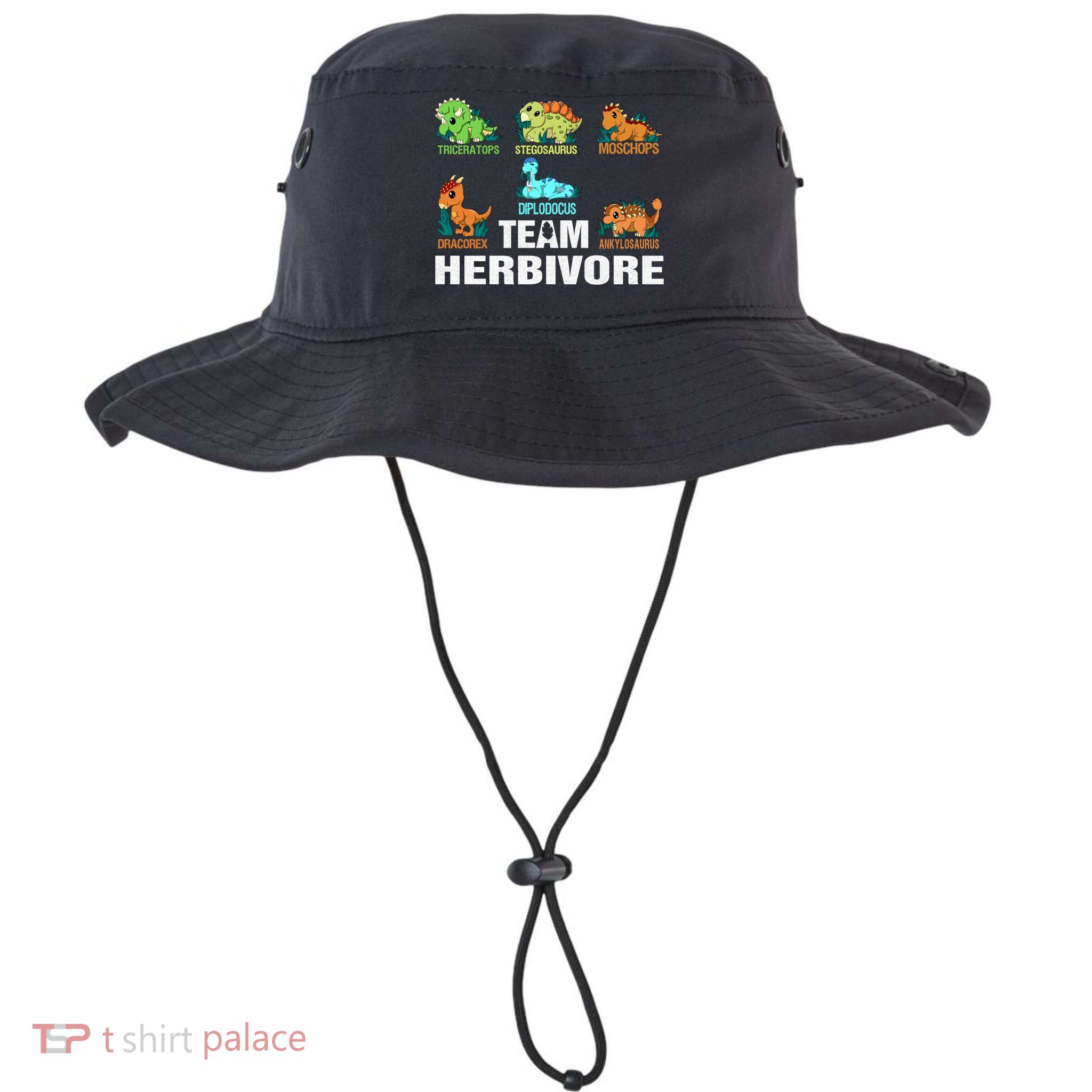Team Herbivores Veganism Herbivore Dinosaur Gift Bucket Hat