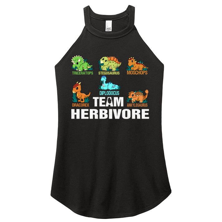 Team Herbivores Veganism Herbivore Dinosaur Gift Women's Perfect Tri Rocker Tank