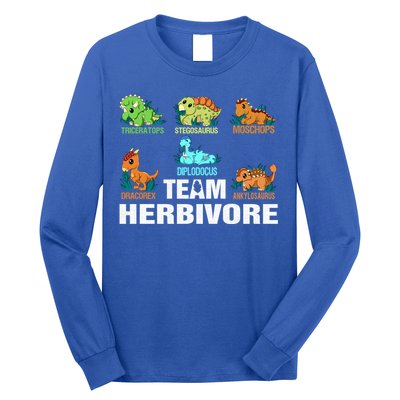 Team Herbivores Veganism Herbivore Dinosaur Gift Long Sleeve Shirt