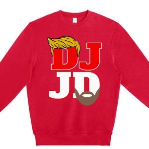 Trump Hair Vance Beard Donald Trump Jd Vance 2024 Election Premium Crewneck Sweatshirt