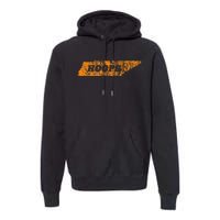 Tennessee Hoops Vintage Sports Fan Basketball In Knoxville Premium Hoodie