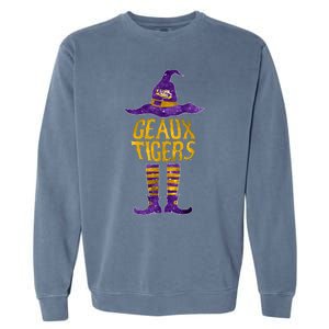 Tigers Halloween Witch Garment-Dyed Sweatshirt