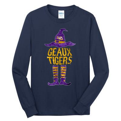 Tigers Halloween Witch Tall Long Sleeve T-Shirt