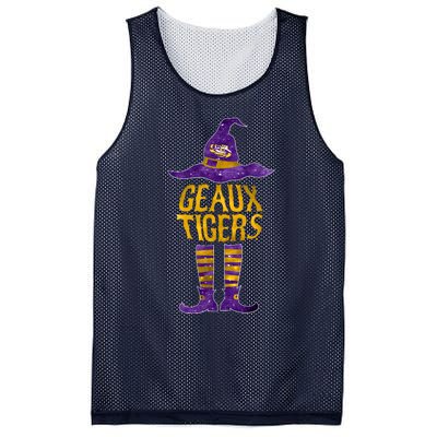 Tigers Halloween Witch Mesh Reversible Basketball Jersey Tank