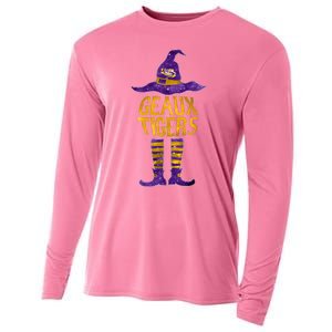 Tigers Halloween Witch Cooling Performance Long Sleeve Crew