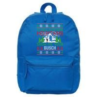 To Hell With Your Mountains Show Me Your Busch Ugly Sweater Great Gift 16 in Basic Backpack