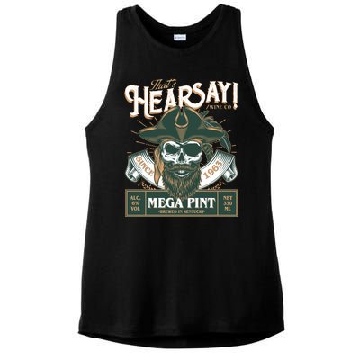 That's Hearsay Wine Co Company Mega Pint Ladies PosiCharge Tri-Blend Wicking Tank