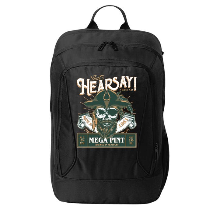 That's Hearsay Wine Co Company Mega Pint City Backpack