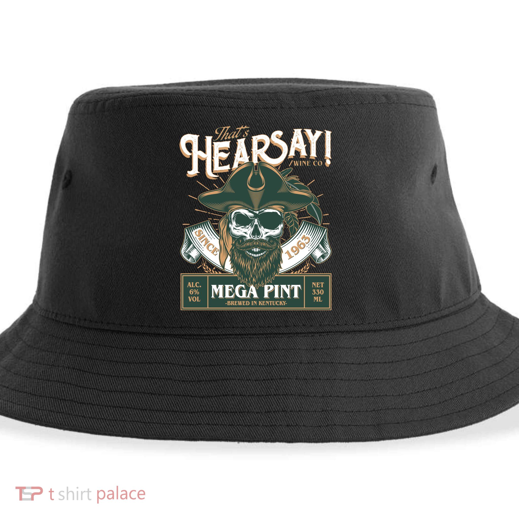 That's Hearsay Wine Co Company Mega Pint Sustainable Bucket Hat