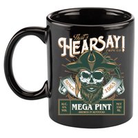 That's Hearsay Wine Co Company Mega Pint 11oz C Handle Ceramic Mug