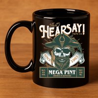 That's Hearsay Wine Co Company Mega Pint 11oz C Handle Ceramic Mug