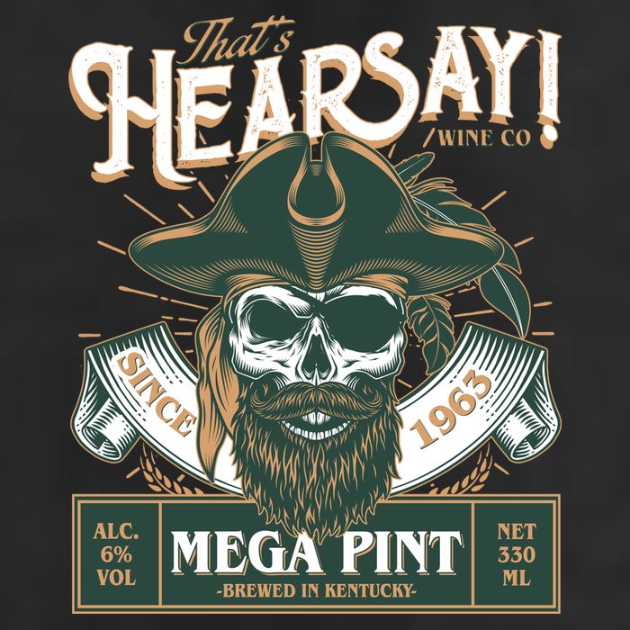 That's Hearsay Wine Co Company Mega Pint 11oz C Handle Ceramic Mug