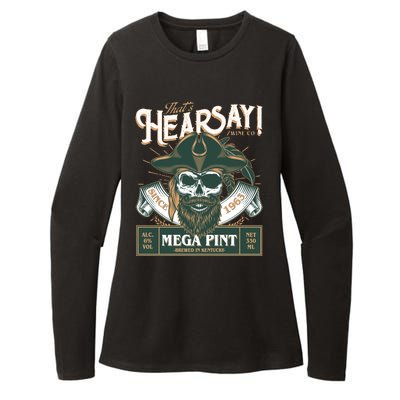 That's Hearsay Wine Co Company Mega Pint Womens CVC Long Sleeve Shirt