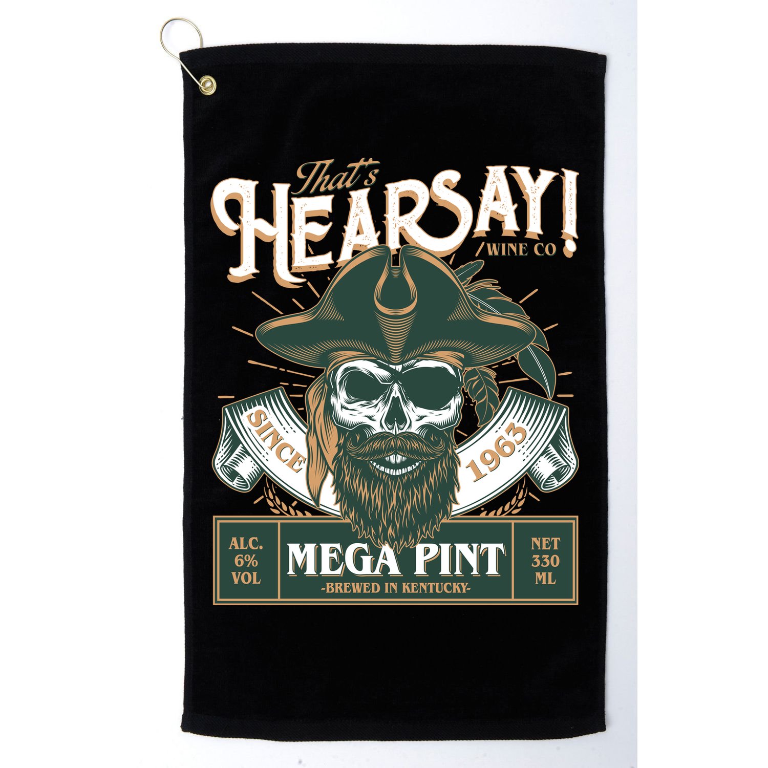 That's Hearsay Wine Co Company Mega Pint Golf Towel