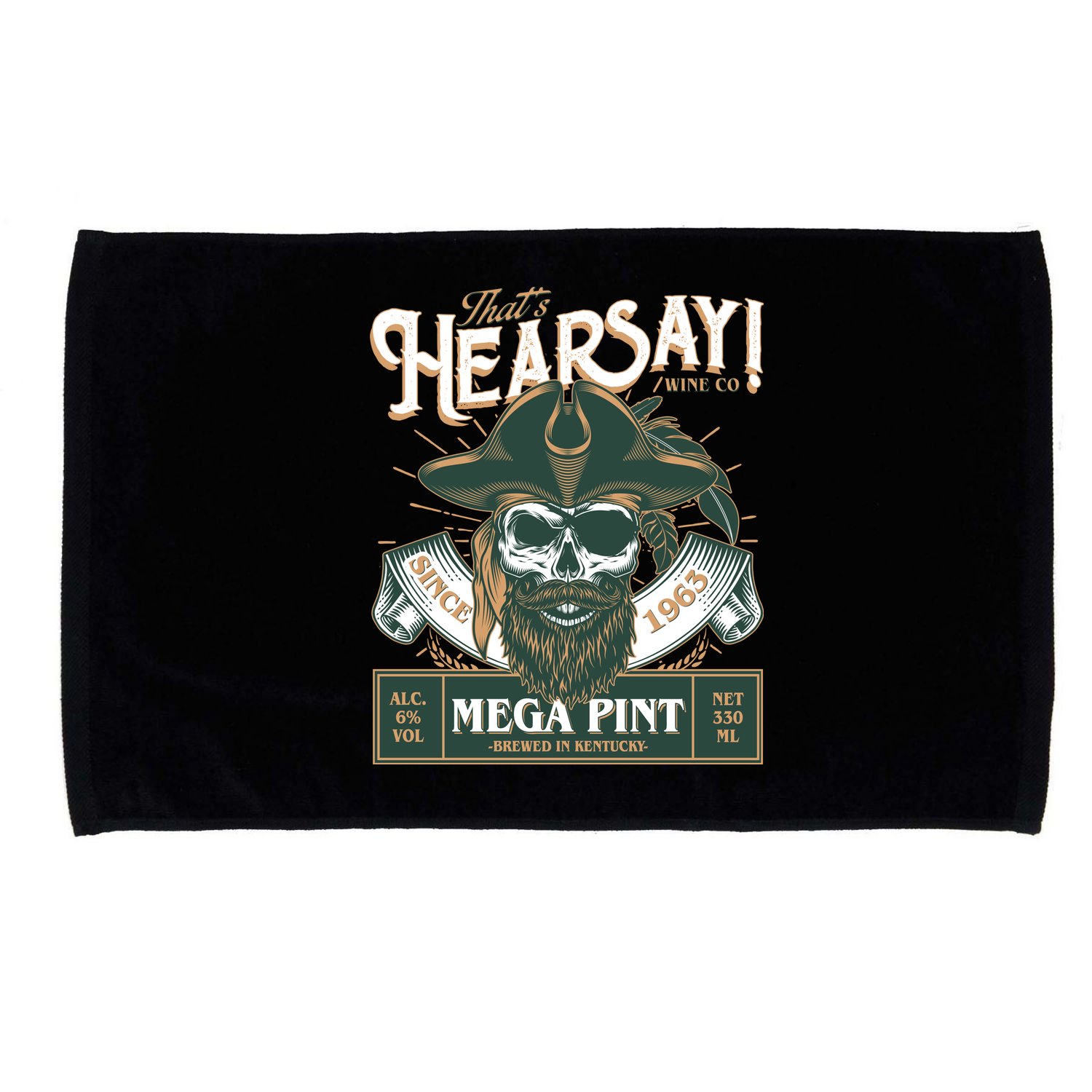 That's Hearsay Wine Co Company Mega Pint Microfiber Hand Towel