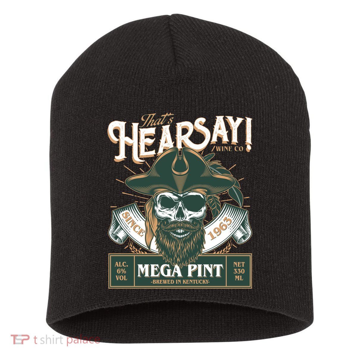 That's Hearsay Wine Co Company Mega Pint Short Acrylic Beanie