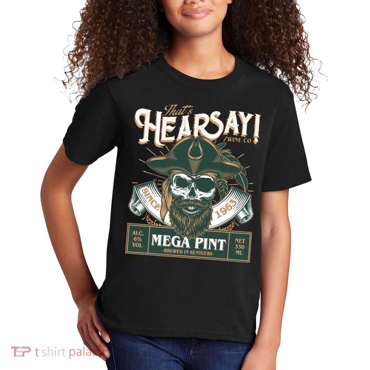 That's Hearsay Wine Co Company Mega Pint Kids T-Shirt
