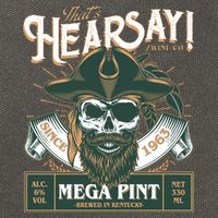 That's Hearsay Wine Co Company Mega Pint Cotton Canvas Backpack