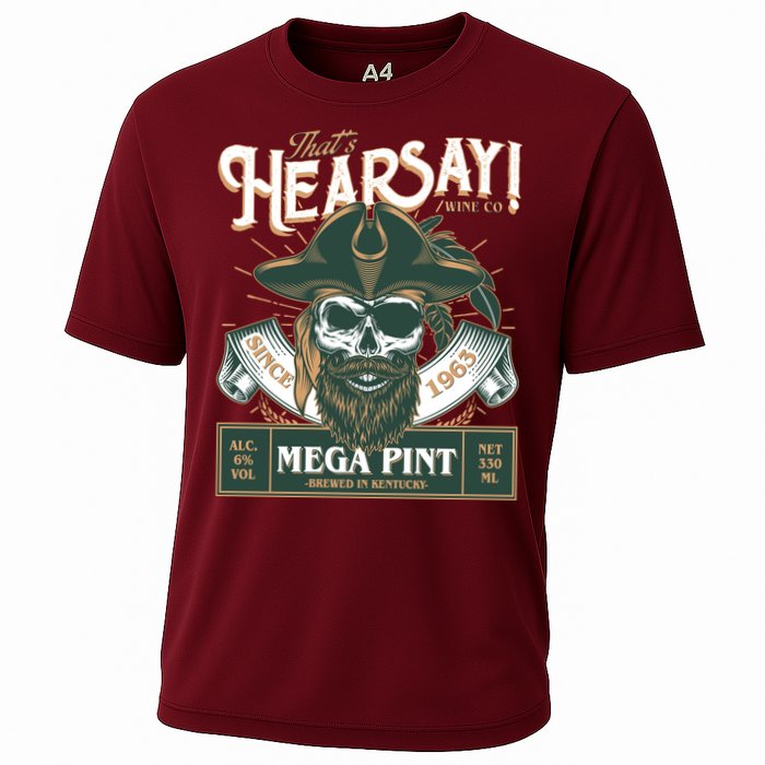 That's Hearsay Wine Co Company Mega Pint Cooling Performance Crew T-Shirt