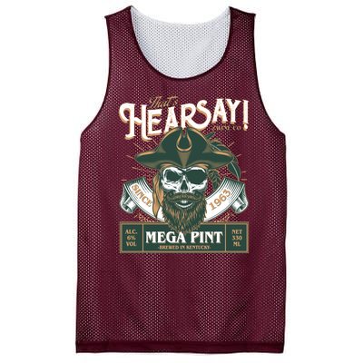 That's Hearsay Wine Co Company Mega Pint Mesh Reversible Basketball Jersey Tank