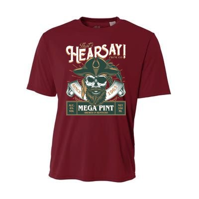 That's Hearsay Wine Co Company Mega Pint Performance Sprint T-Shirt