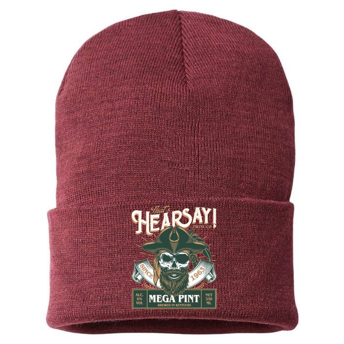 That's Hearsay Wine Co Company Mega Pint Sustainable Knit Beanie