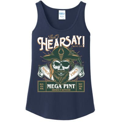 That's Hearsay Wine Co Company Mega Pint Ladies Essential Tank