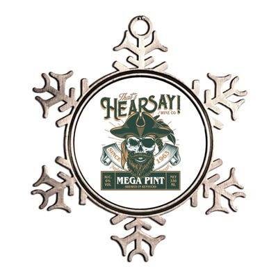 That's Hearsay Wine Co Company Mega Pint Metallic Star Ornament