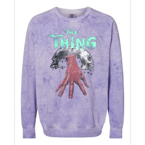 Thing Hand Wednesday Lover Trending Gift Idea Colorblast Crewneck Sweatshirt