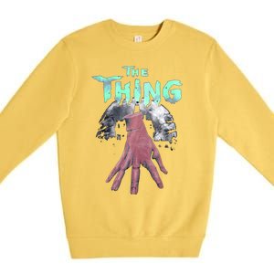 Thing Hand Wednesday Lover Trending Gift Idea Premium Crewneck Sweatshirt