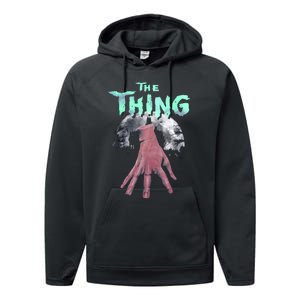 Thing Hand Wednesday Lover Trending Gift Idea Performance Fleece Hoodie