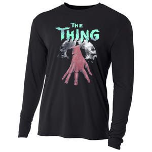 Thing Hand Wednesday Lover Trending Gift Idea Cooling Performance Long Sleeve Crew