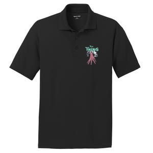 Thing Hand Wednesday Lover Trending Gift Idea PosiCharge RacerMesh Polo